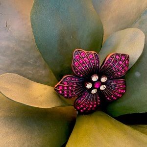 Sparkly Pink Brooch and Scarf Pin